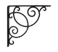 Achla Designs Wrought Iron Decorative Scroll Shelf Brackets Pair
