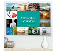 Achtsamkeit Gesundheit mit coolen Sprüchen zum Wohlbefinden (hochwertiger Premium Wandkalender 2026 DIN A2 quer), Kunstdruck in Hochglanz: Das Leben geniessen!