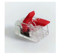 ACICS Conector de alambre Conector de alimentación rápida impermeable Bloque de terminales 212/213 Terminal Nuevo conector eléctrico enchufable (Color : 221-415-red, Size : 50pcs)