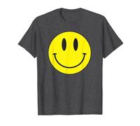 Acid House Smile Retro 80s I Musical Classic Raver Camiseta, Hombre, Jaspeado Oscuro, XXL