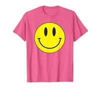 Acid House Smile Retro 80s I Musical Classic Raver Camiseta, Hombre, Rosa Jaspeado, XL