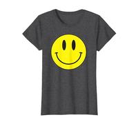Acid House Smile Retro 80s I Musical Classic Raver Camiseta, Mujer, Jaspeado Oscuro, XXL
