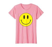 Acid House Smile Retro 80s I Musical Classic Raver Camiseta, Mujer, Rosado, 3XL