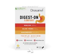 Acidez Estomacal y Relujo Control con Aloe Vera Magnesio | 30 comprimidos | Digest-On Triple Acción: Alivia, Protege y Neutraliza la Acidez Estomacal | Activos 100% naturales con Magnesio | Drasanvi