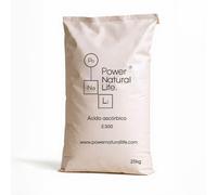 Ácido Ascórbico en Polvo Puro Power Natural life | Protector del Sistema Inmunitario, Reductor del cansancio, Beneficioso para Huesos y Piel | Saco de 25 kg