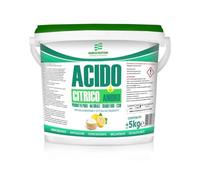 Ácido cítrico 100 % anhidro E330 natural multifuncional limpiador de suelos, limpiador de cal, lavadora, abrillantador, descalcificador, alimentos, lata de 5 kg