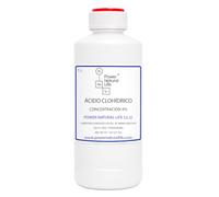 Ácido Clorhídrico al 4% Líquido | Power Natural Life | Botella 1 l | Uso Técnico e Industrial | Reactivo Químico | Solución de HCl