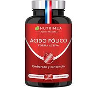 Ácido Fólico - Vitamina B9 - 400mg por día - Para la Concepción y Mujeres en Embarazo Reducción de Fatiga - 120 Cápsulas veganas - Fabricado en Francia