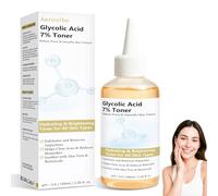 Acido Glicolico 7% Tonico Facial, Suaviza, Ilumina y Ayuda a Reducir Acné, Imperfecciones y Poros - Ácido Glicólico Tónico Hidratante para Todo Tipo de Piel (100ml)