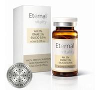 Ácido hialurónico 1% + DMAE 1% + Silicio orgánico 0.5%, 1 vial x 5ml. Suero facial reafirmante anti edad. Hidratación intensiva y efecto lifting natural. Ideal para rutina estética o uso profesional