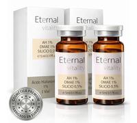 Ácido hialurónico 1% + DMAE 1% + Silicio orgánico 0.5%,viales 5ml. Suero facial reafirmante anti edad. Hidratación intensiva y efecto lifting natural. (2 Viales)