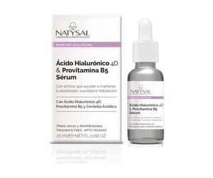 ÁCIDO HIALURÓNICO 4D Y PROVITAMINA B5 SERUM 20 ml | Ácido Hialurónico con 4 pesos moleculares | Provitamina B5 + Centella Asiática | Pieles secas | Pieles deshidratadas | Natysal