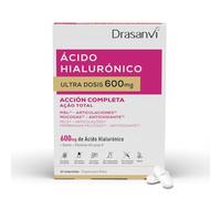 Drasanvi Acido Hialuronico 600 mg Cápsulas | Suplemento de Hidratación para la Piel | Con Bambú, Biotina y Vitaminas B | Apoyo para Piel, Articulaciones y Mucosas | 60 Comprimidos