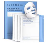 Ácido Hialurónico - Collagen Mask, Mascarilla Facial de Hidrogel & Ácido Hialurónico Profundo de Baja Masa Molecular, Face Mask para hidratación profunda, Mascara Colageno Nocturna 34g*4 unidades