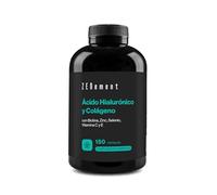 Ácido Hialurónico y Colágeno - con Biotina, Zinc y Selenio - 150 Cápsulas | 1000 mg Colágeno + 200 mg Ácido Hialurónico - con Vitaminas C y E - Sin Aditivos - 2 al Día, +2 Meses - Zenement
