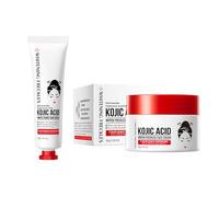 Ácido Kójico de Cúrcuma + Crema de Manos Reafirmante Antiarrugas, Hidratante, Nutritiva, Repone Agua - Tratamiento Blanqueador Intenso para una Piel Radiante y Uniforme, Ideal para Manos y Rostro