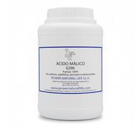 Ácido Málico en Polvo 1 kg Power Natural Life - Aditivo Alimentario E296 - Regulador de Acidez - Ideal para Repostería y Bebidas - Saborizante Natural y Versátil