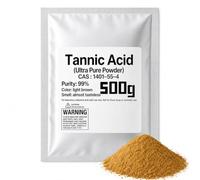 Ácido tánico, ácido tánico en polvo 99% puro (50 g)-500g