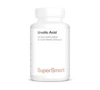 Ácido Ursólico - Ayuda a Mantener la Masa Muscular - Antiinflamatorio Natural - Antienvejecimiento - Extracto de Hoja de Romero Estandarizado al 25% de Ácido Ursólico - Vegano - SuperSmart