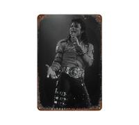 ACIFHGUE Póster de El Señor de la Danza de Michael Jackson 2 para decoración de pared, póster de metal moderno, decoración de bar, 30 x 20 cm