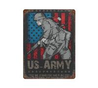 ACIFHGUE We Stand for The FlagWall Decor Art Metal Tin Poster Modern Bar Decorations40x30cm