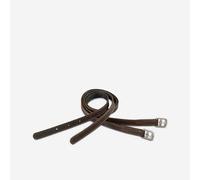 Aciones equitación fouganza schooling niño y adulto marrón de piel 125cm