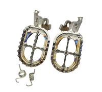 aciones Foot Pegs Reposapiés De Aleación Titanio Para Motocicleta, Clavijas TC4 Para CRF250R CRF450R CRF250X CRF450X CRF 150R 250R 450R 250