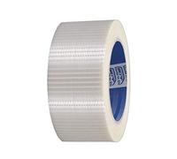 ACIT, Cinta adhesiva reforzada tejida transparente, rollo de 50 mm x 50 metros, con hilos entrelazados resistentes a la tracción