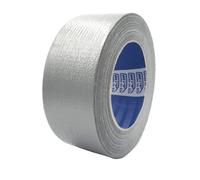 ACIT Cinta Americana gris universal, ancha y resistente, cinta gaffer, Tela gris de 50mm x 25m, cinta americana plateada