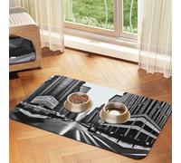 aCity Street - Tapete de piel absorbente antideslizante para mascotas, 30 x 45 cm, secado rápido, impermeable, lavable