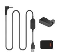 ACK-E5 Cargador de energía móvil Cable USB + LP-E5 Batería simulada DR-E5 Adaptador de CC + 5V3A Adaptador para Canon EOS 450D 500D 1000D XS XSi T1i