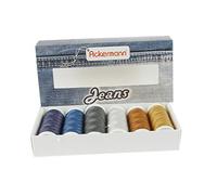 ACKERMANN® Jeans Hilo Set Colores Mix, Grosor de Jeans Hilo, 4 x 30 A por 70 m & 2 x de 80 a 150 m Cada