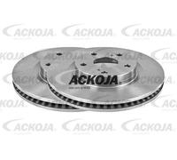 ACKOJA 2x Disco de Freno Delantero Ventilado para Toyota Auris Familiar Lexus Es