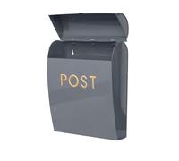 ACL Buzón Gris montado en la Pared para Uso en Exteriores, Resistente a la Intemperie y Duradero, fácil instalación, construcción Fuerte, hogares y oficinas (Grande)