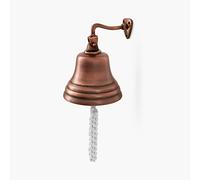 ACL - Campana de Pared con Tirador de Cuerda, Ideal para Bar en casa, Pub, recepción, decoración náutica clásica, Sonido nítido y Fuerte, Accesorio de Barra de Cobre de 6 Pulgadas