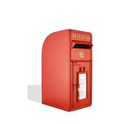 ACL CR - Buzón Seguro con Cerradura, Duradero, Impermeable y Resistente a la Intemperie para el hogar, 2 Llaves Incluidas (Rojo)