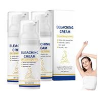 Aclarador de Axilas, Crema Aclaradora de Axilas, Loción Hidratante de Verano, Crema Blanqueadora de Piel, Para Axilas, Rodillas, Codos y Muslos Internos (3 piezas)