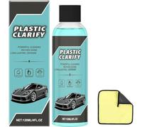 Aclarador de plástico para automóviles, cera en aerosol sin agua, limpiador y acondicionador de plástico para automóviles, limpiador y acondicionador todo en uno para interiores y exteriores de