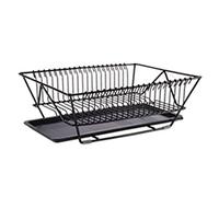 ACLips Estante de Drenaje Organizador de Almacenamiento de Cocina Escurridor de Platos Estante de Secado Bandeja de Soporte para Fregadero de Cocina de Metal para Platos Tazón Taza Vajill