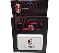 ACM 1899 Milan - Set de regalo gorro + porta merienda en caja regalo aficionado sin BPA gorro y fiambrera para niños producto oficial