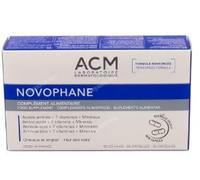 ACM Novophane Complemento Alimenticio Cabello y Uñas 60 Cápsulas | Aminoácidos Azufrados, Vitaminas y Minerales, 2 Meses de Cobertura, Alta Absorción Intestinal, Fórmula Reforzada