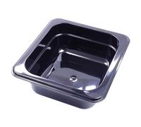 AcMax 6 recipientes GN 1/6 Gastronorm GN, 1 litro de profundidad, 65 mm, plástico, color negro