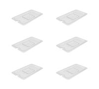 AcMax 6 tapas de policarbonato con orificio GN 1/3 para gastronorm, recipiente gastronorm, plástico