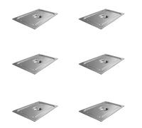AcMax 6 unidades GN 1/1 tapa Gastronorm Cubeta GN Contenedor Gastronorm Acero Inoxidable
