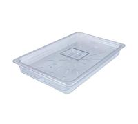 AcMax Set de policarbonato GN 1/1 Gastronorm, recipiente GN, 8,5 litros, profundidad de 65 mm, plástico con tapa y bandeja de goteo