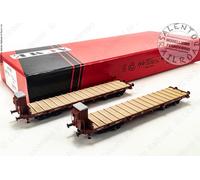 Acme 45118 Set De 2 Vagónes Plataforma FS Rmmp-T Tipo 1920 De Época IV - 1:87 H0
