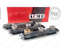 Acme 45131 Set 3 Vagónes Sa A 6 Ejes Italsider S. P. A. para Cargar Coils, Gris