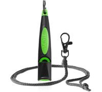 ACME - Silbato Alpha 211.5 para perros con cordón, color negro y verde, cámaras de sonido patentadas con rendimiento de sonido controlado, diseño de agarre cómodo, accesorios para perros, ayudas de