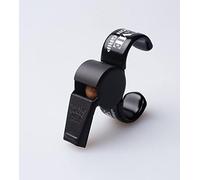 ACME Silbato de latón macizo con agarre para el dedo, número 477/60.5, calidad profesional, tamaño pequeño, tono alto, 114 dBA. Diseñado y fabricado en el Reino Unido (negro mate)