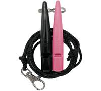ACME Silbato para perros n.º 210,5 con banda de silbato, en paquete doble, 2 silbatos con 2 cintas, ideal para la devolución de llamada - ruidoso y de gran alcance (negro + madreselva)